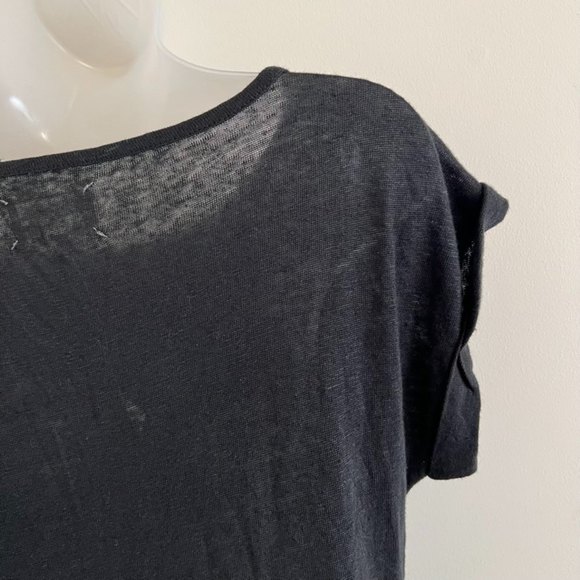 NEW Lou & Grey LOFT 100% Linen Black Dress Sz XS - Picture 6 of 10